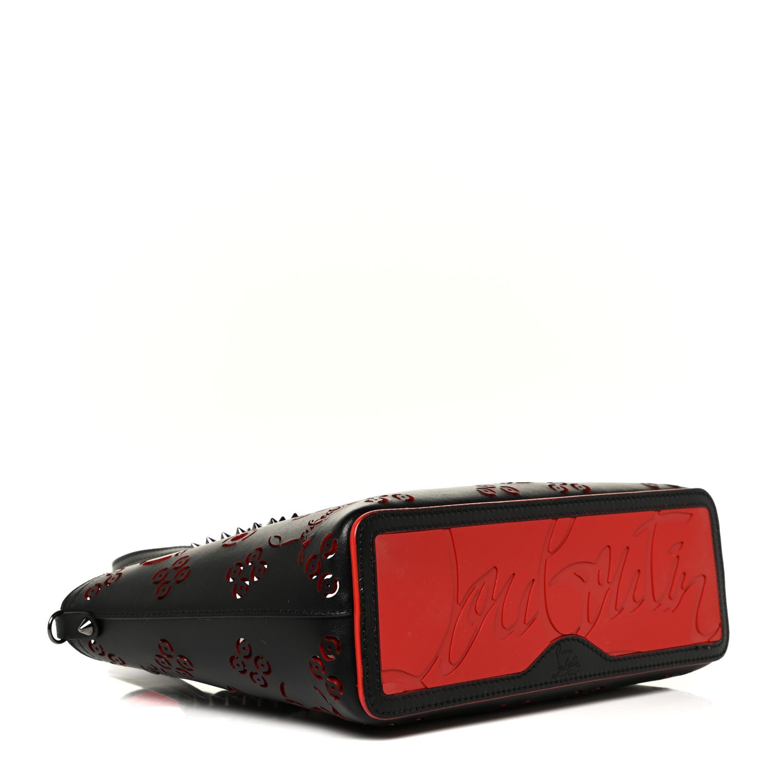 Christian Louboutin Perforated Mini East West Cabata Tote Black 4 of 10