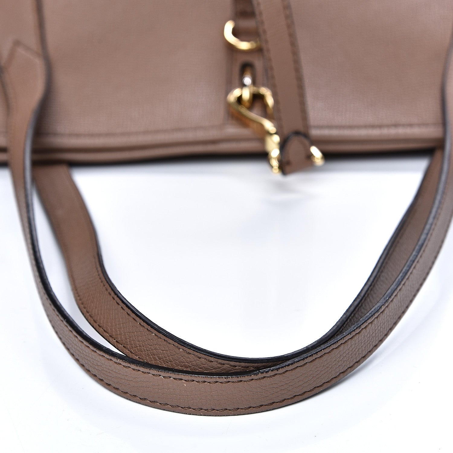 Burberry Grainy Calfskin Medium Honeybrook Tote Dark Sand 10 of 20