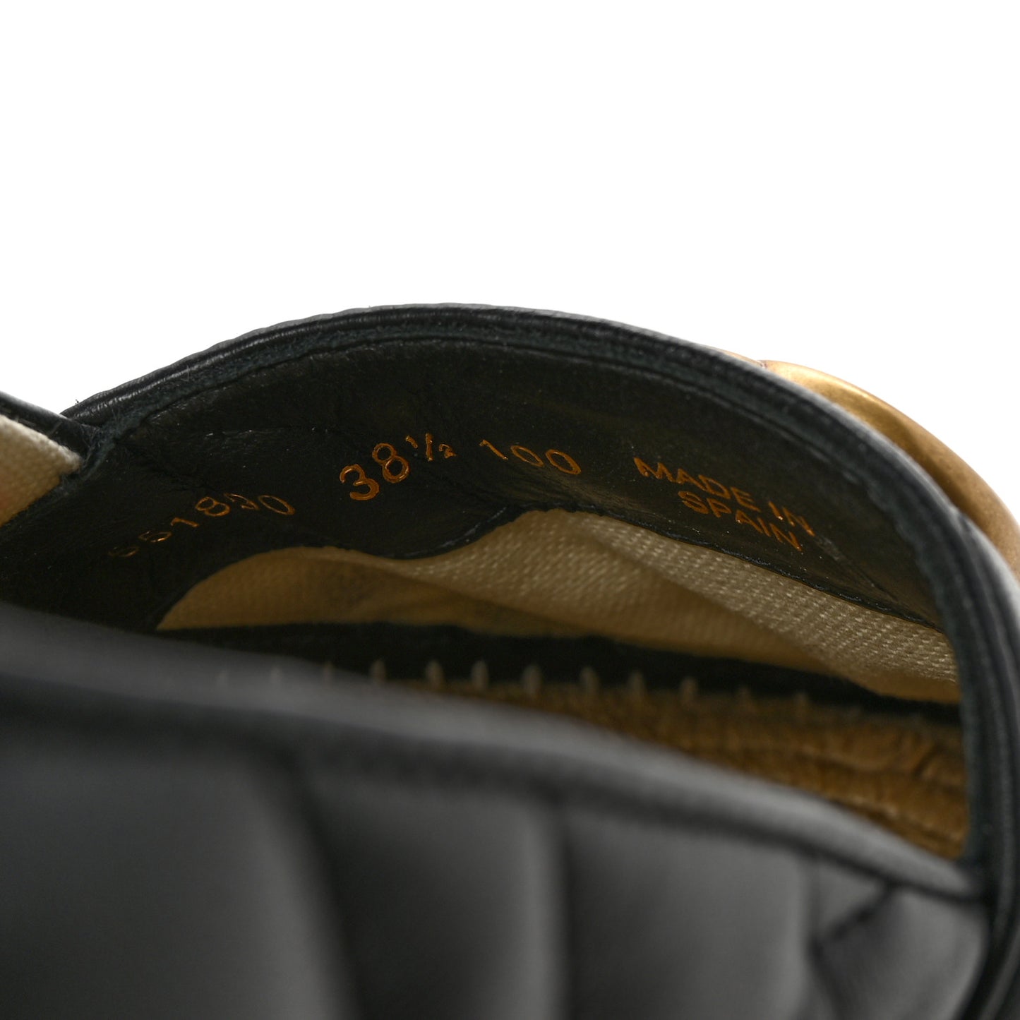Nappa Matelasse GG Marmont Espadrilles 38.5 Black
