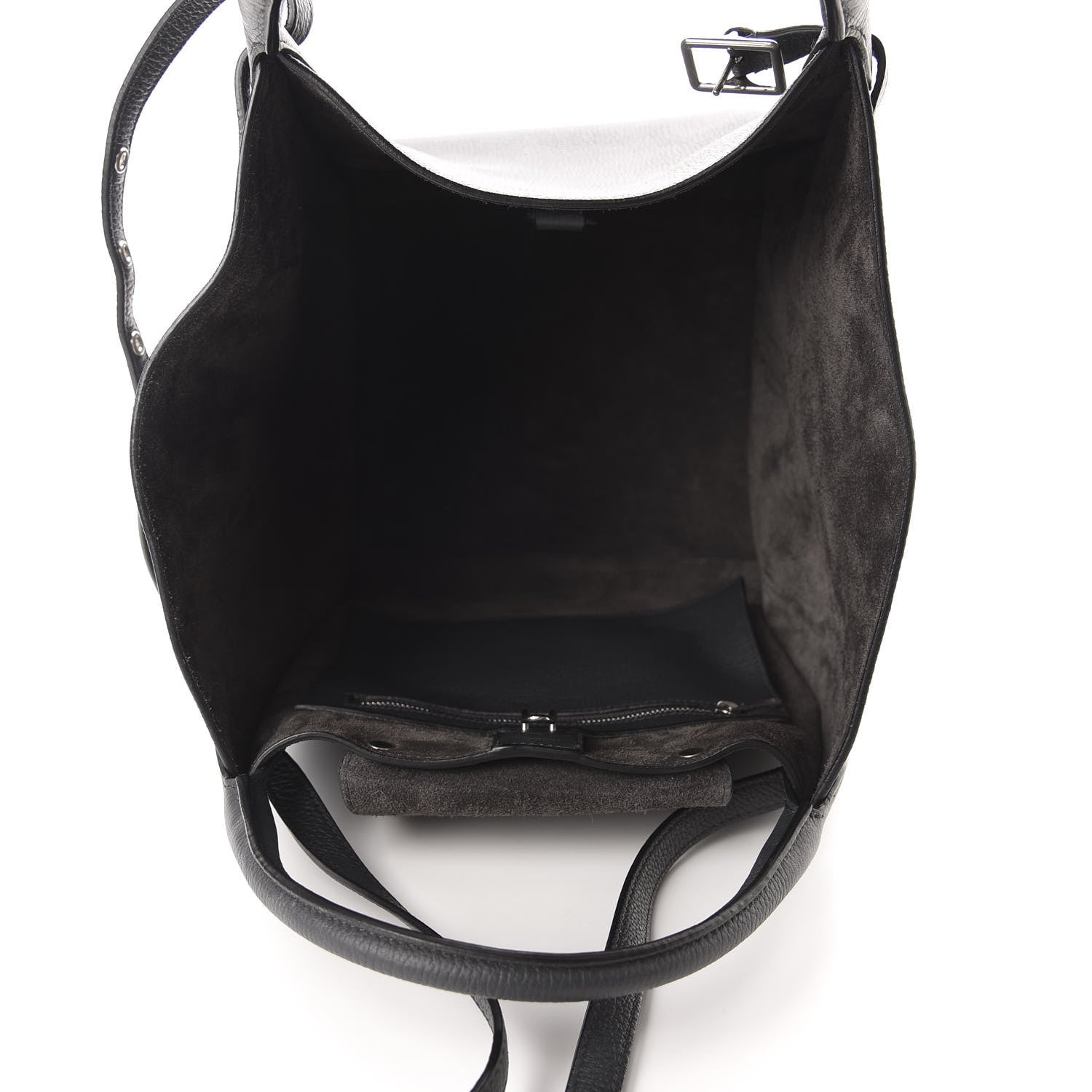 Celine Supple Grained Calfskin Small Long Strap Big Bag Anthracite 5 of 10