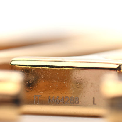 Louis Vuitton Metal Louise Hoop Earrings Gold 4 of 4