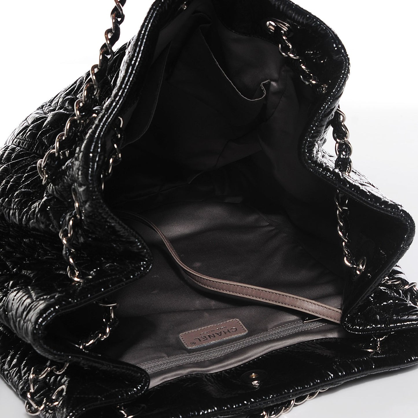 Vinyl Graphic Edge Tote Black