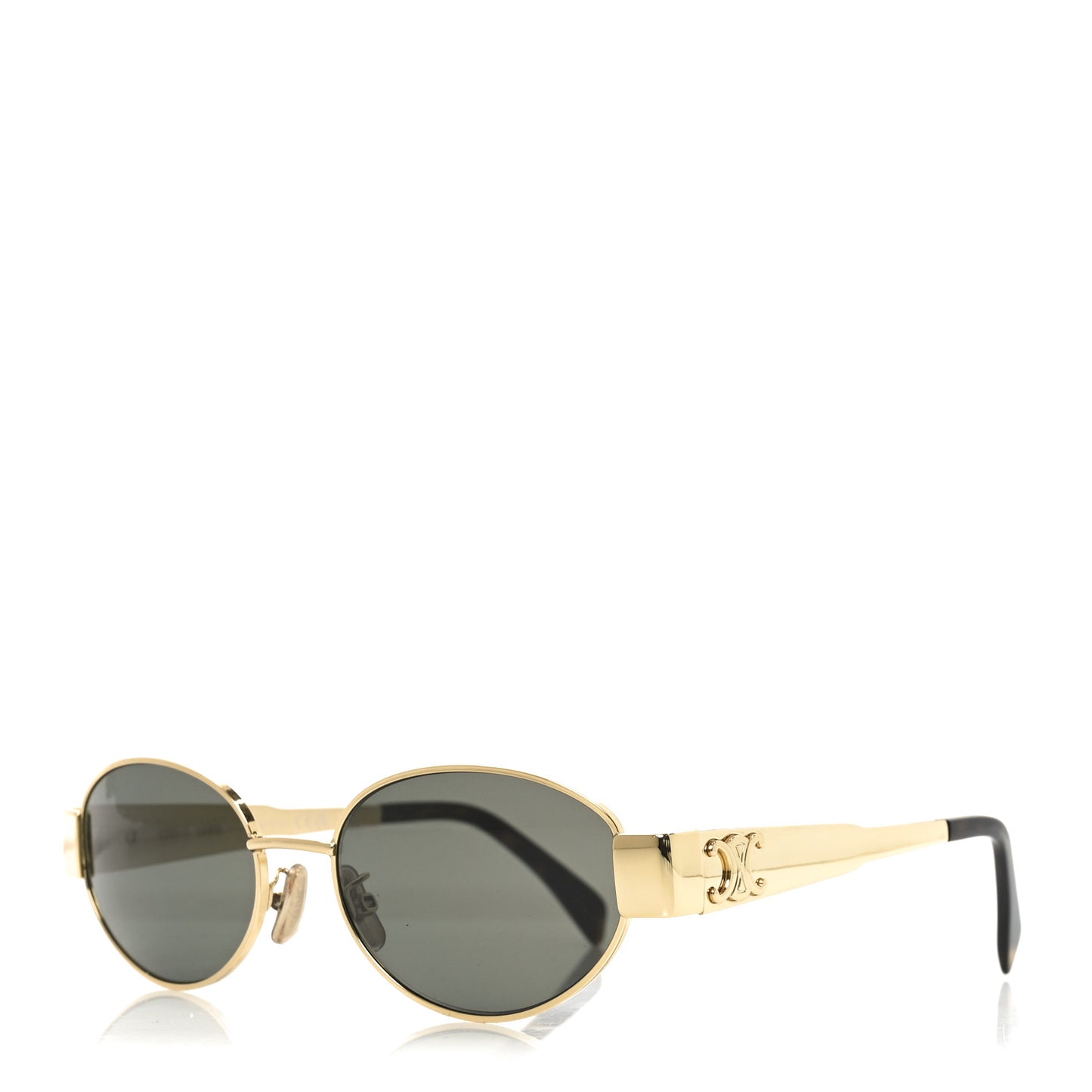 Metal Triomphe 01 Sunglasses CL40235U Gold Green