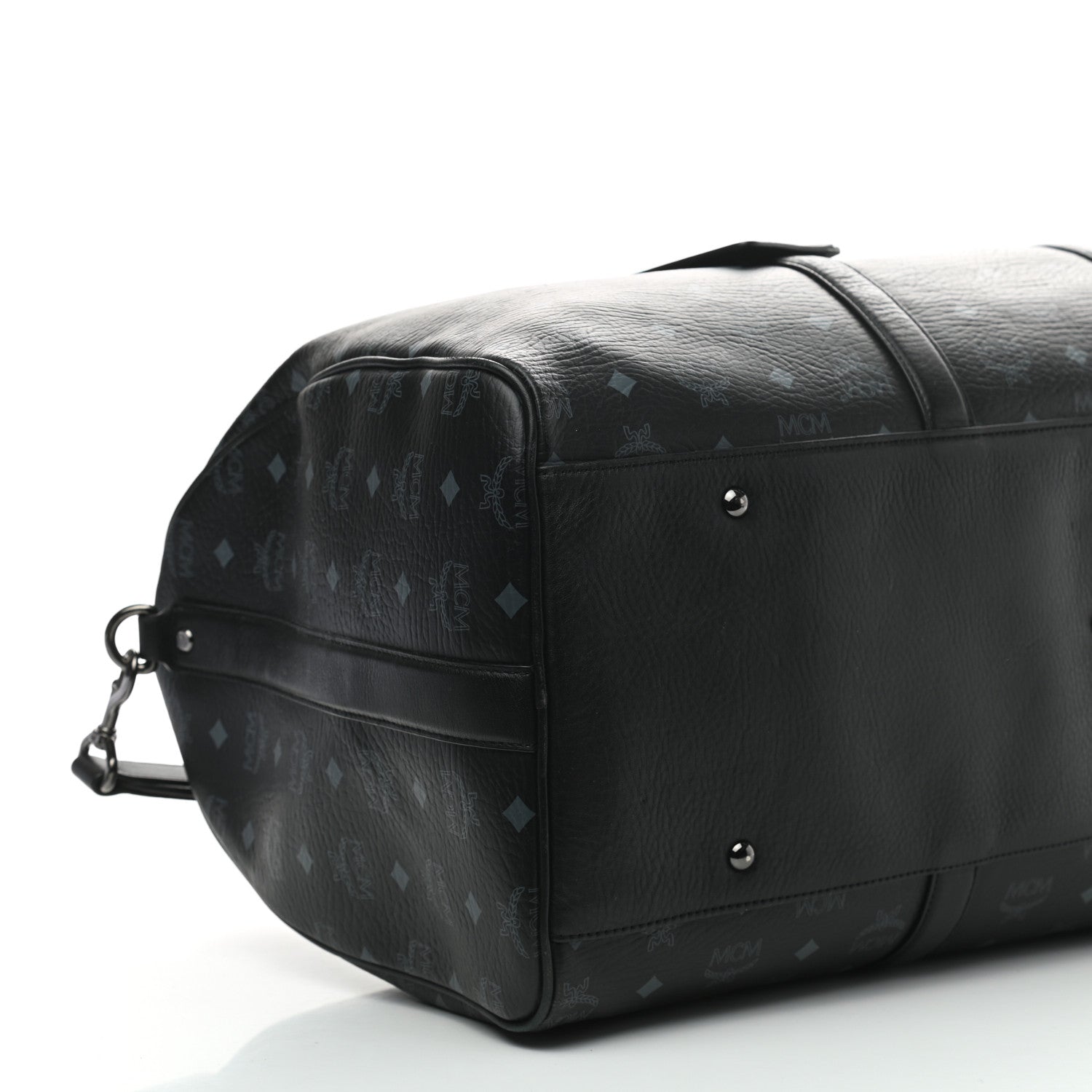 MCM Visetos XLarge Traveler Weekender Bag Black 7 of 8