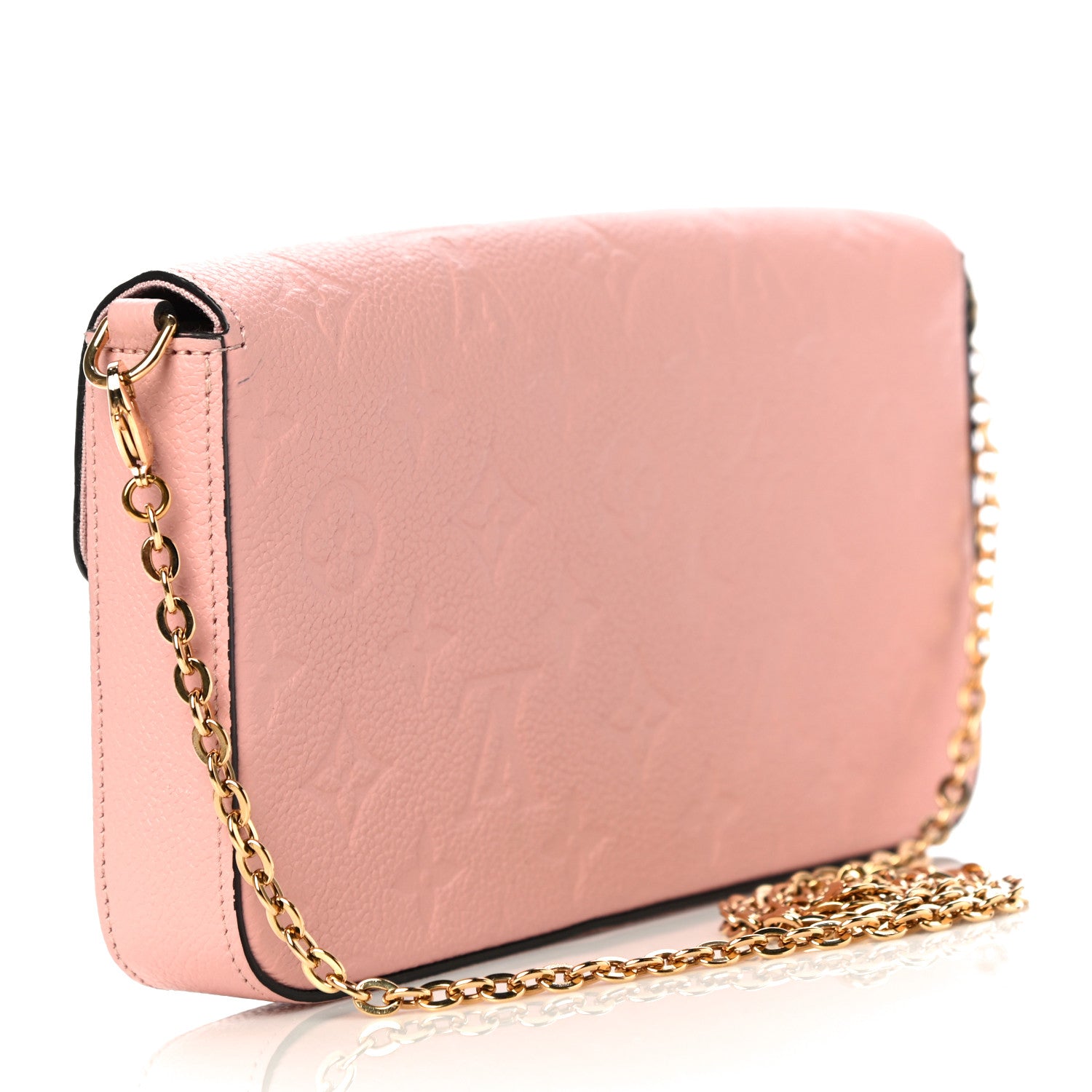 Louis Vuitton Empreinte Pochette Felicie Chain Wallet Rose Poudre 4 of 12