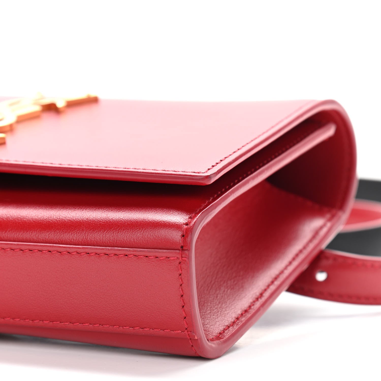 Saint Laurent Smooth Calfskin Monogram Kate Belt Bag Red 9 of 9