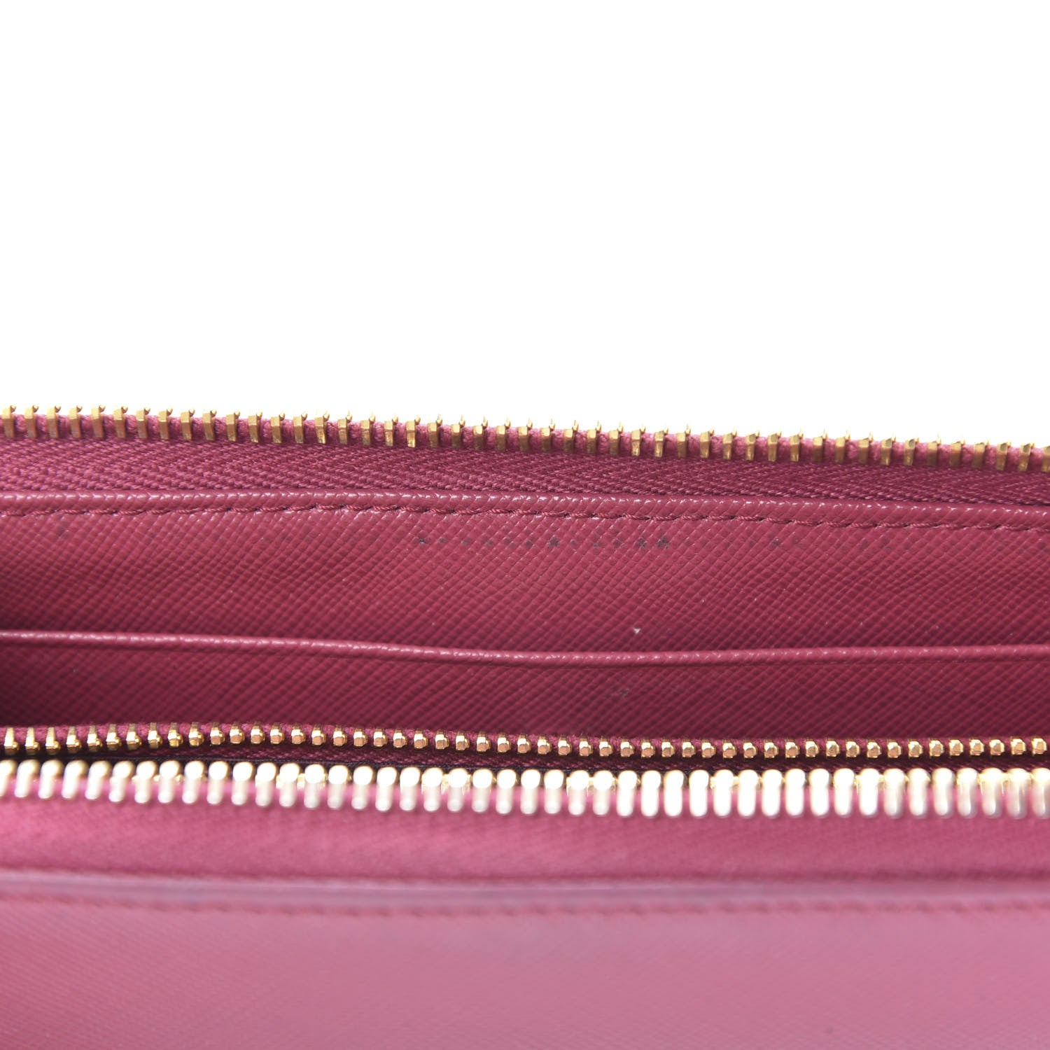 Prada Saffiano Metal Zip Around Wallet Ametista 10 of 15