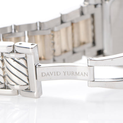 David Yurman Stainless Steel Diamond Bezel Dial 32mm Thoroughbred Quartz Watch 5 of 9