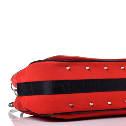 Christian Dior Satin Crystal Hardcore Shoulder Bag Red 6 of 7