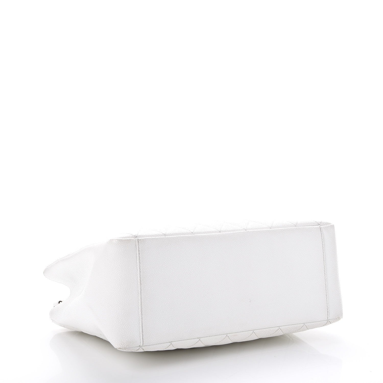 Chanel Caviar Quilted Grand Shopping Tote GST White 4 of 18