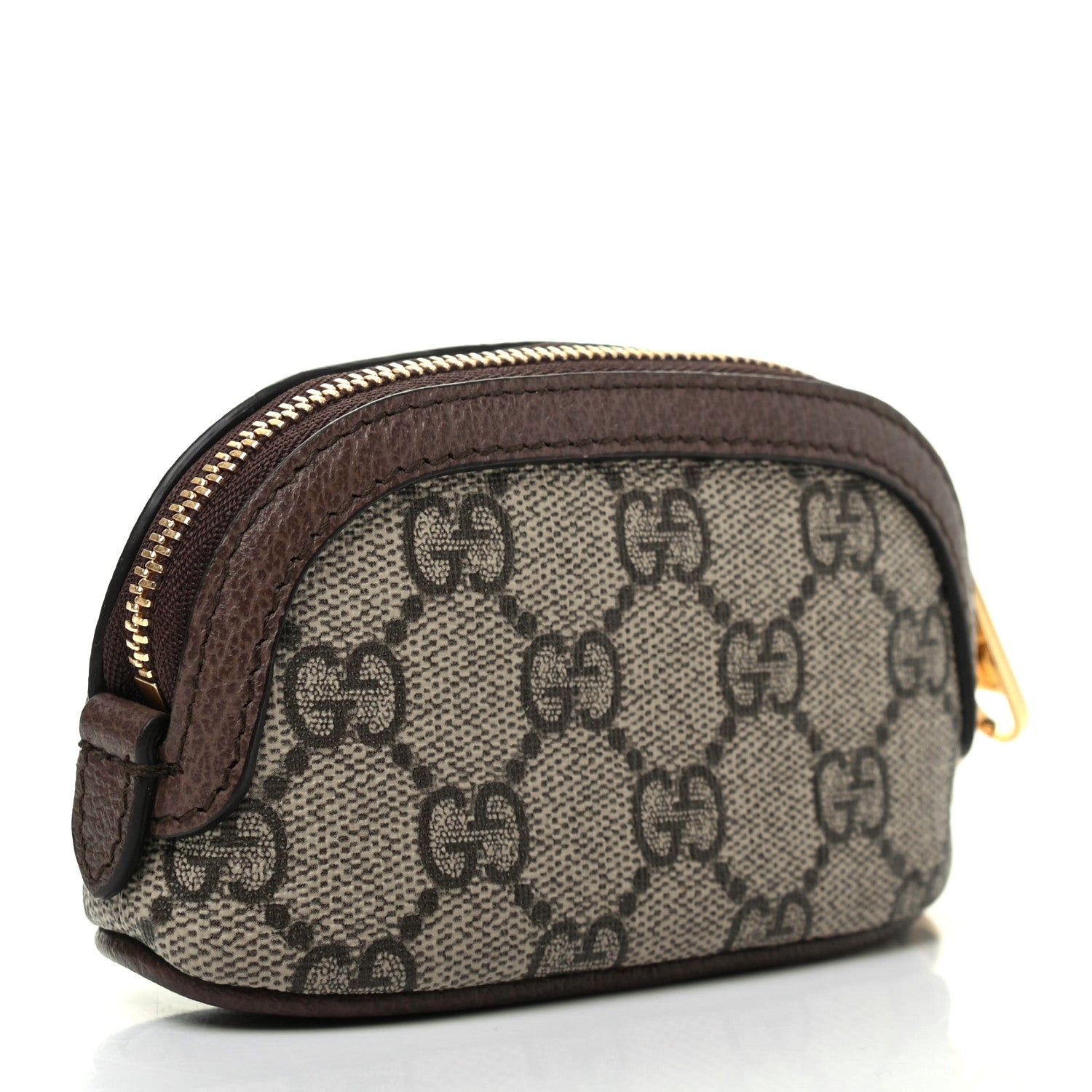 Gucci GG Supreme Monogram Web Ophidia Dome Key Pouch Beige New Acero 3 of 8
