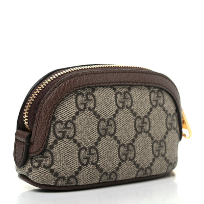 Gucci GG Supreme Monogram Web Ophidia Dome Key Pouch Beige New Acero 3 of 8