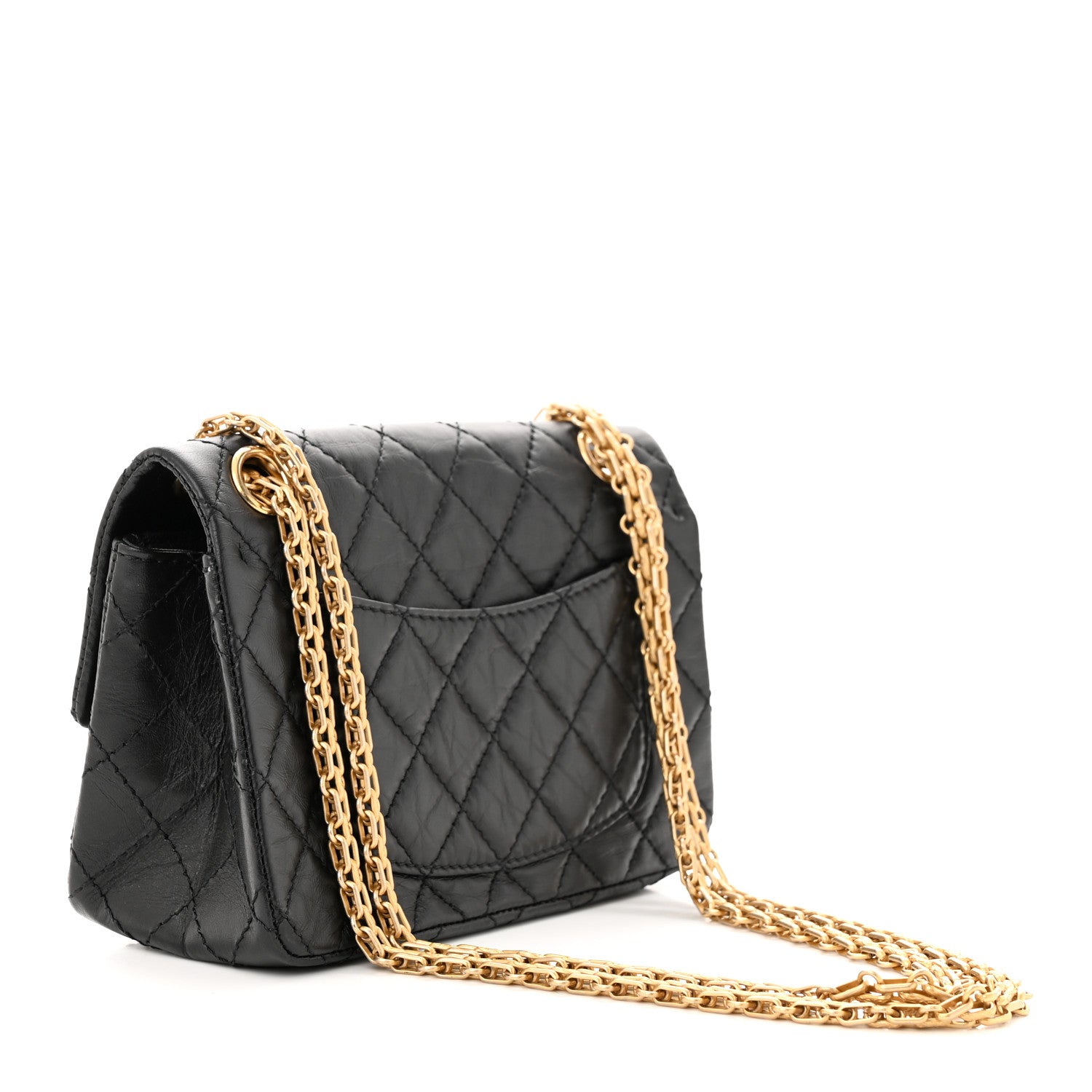 Chanel Aged Calfskin Quilted 2.55 Reissue Mini Flap Black 3 of 11