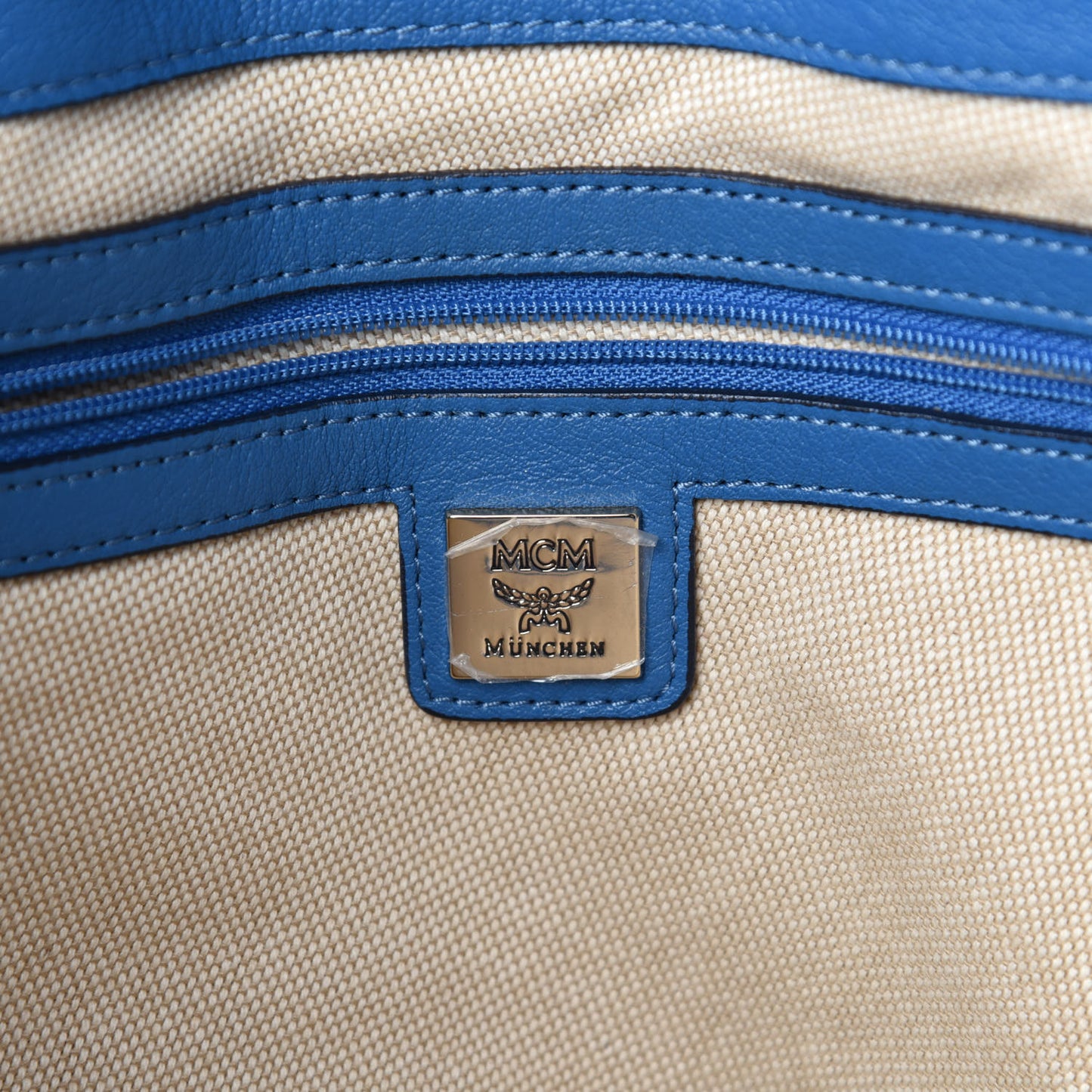 Calfskin Tote Blue