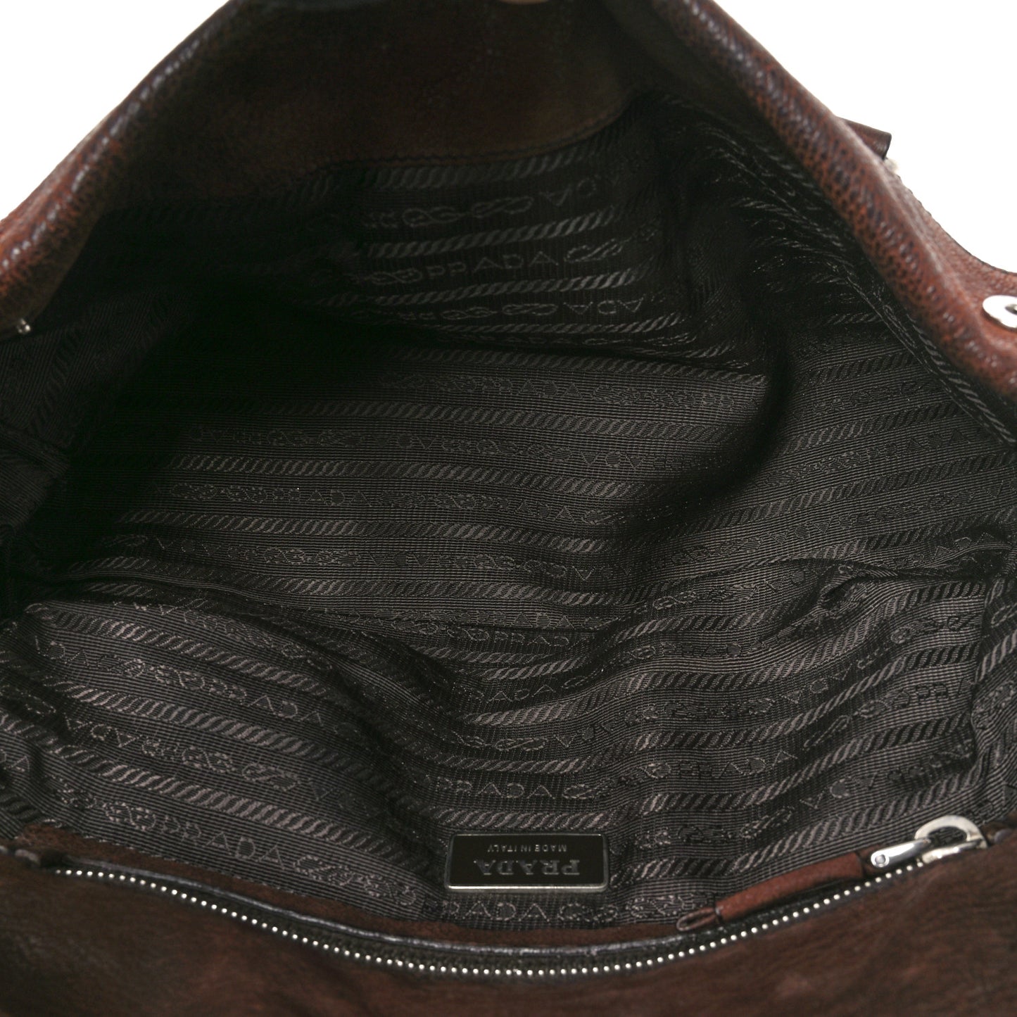 Cervo Antik Easy Foldover Pushlock Satchel Teak