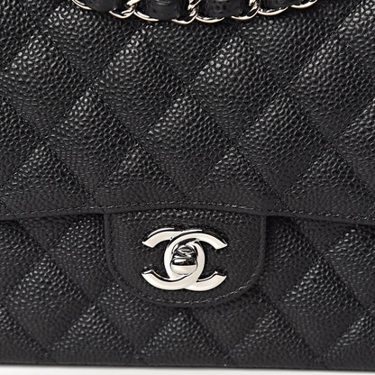 Chanel Caviar Quilted Medium Double Flap Black 10 of 11