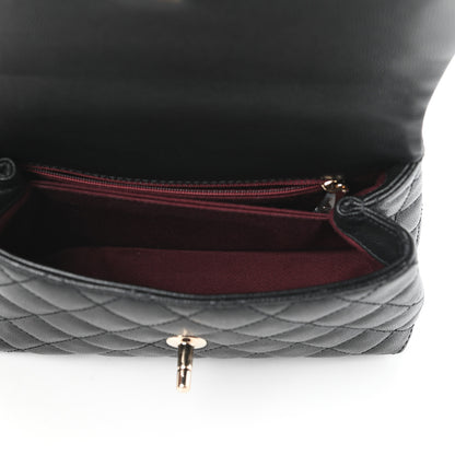 Chanel Caviar Quilted Mini Coco Handle Flap Black 5 of 10