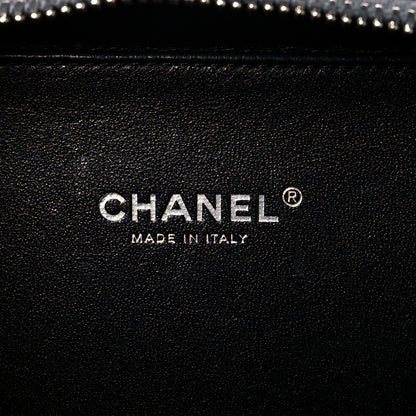 Chanel Caviar Quilted Small CC Filigree Vanity Case Dark Silver 5 of 9