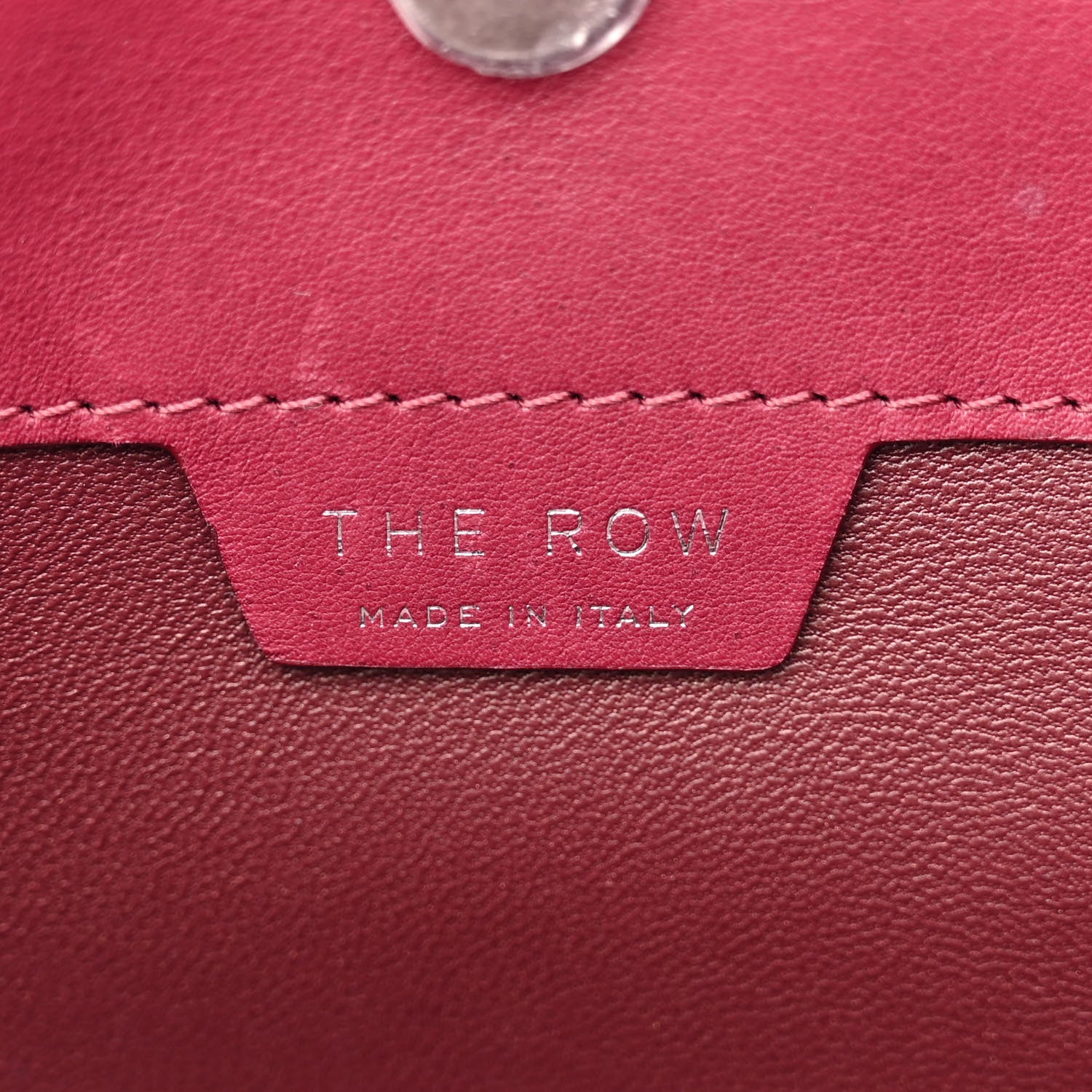 The Row Polished Saddle Calfskin Alexia Bag Amaranto 7 of 16
