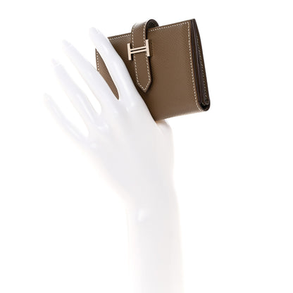 Hermes Epsom Mini Bearn Wallet Etoupe 2 of 8