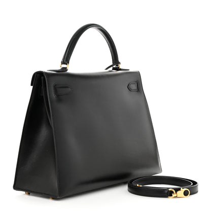 Hermes Box Kelly Sellier 32 Black 3 of 17