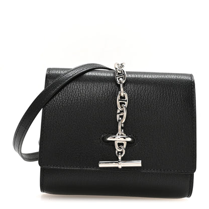 Hermes Chevre Chamkila Chaine d'Ancre To Go Wallet Black 1 of 11