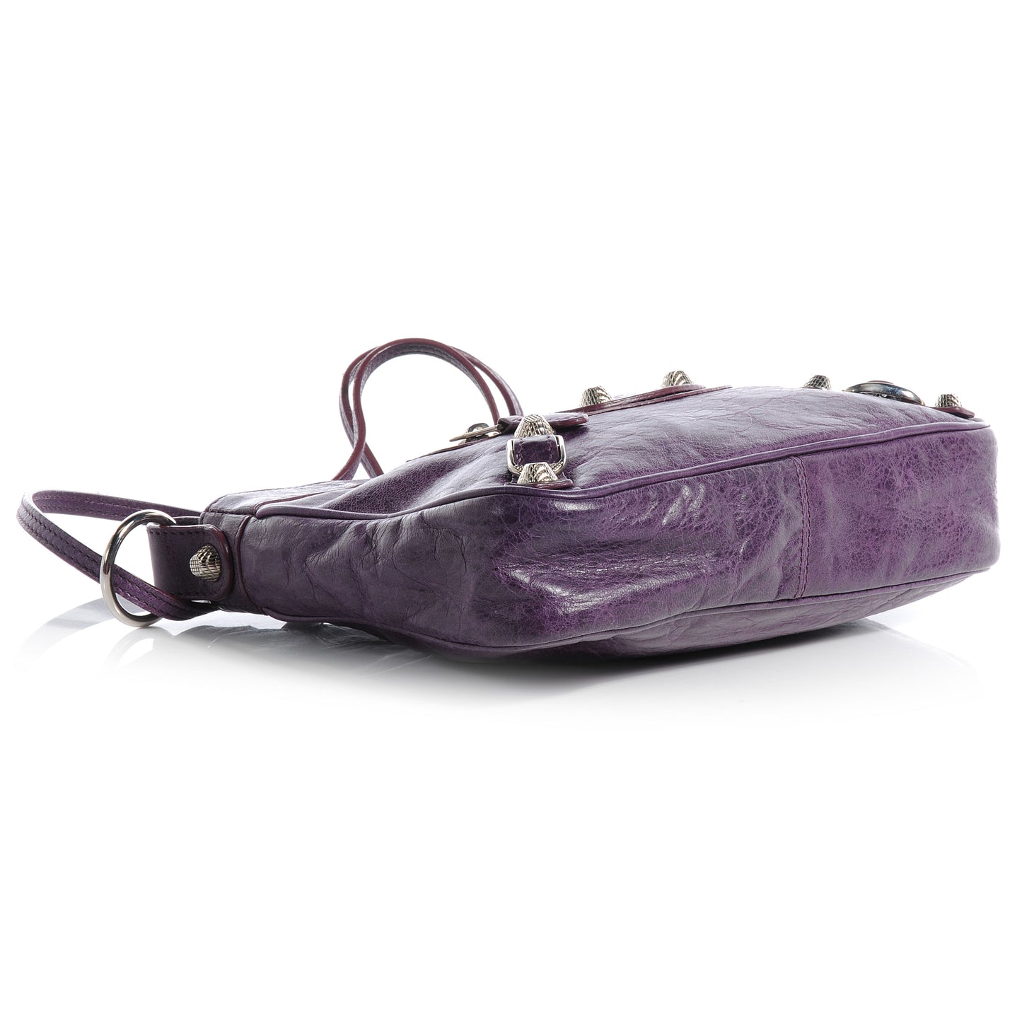 Agneau Giant 12 Silver Hardware Hip Violet
