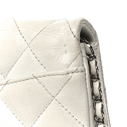 Chanel Caviar Quilted Clutch With Chain Flap White 19 of 21