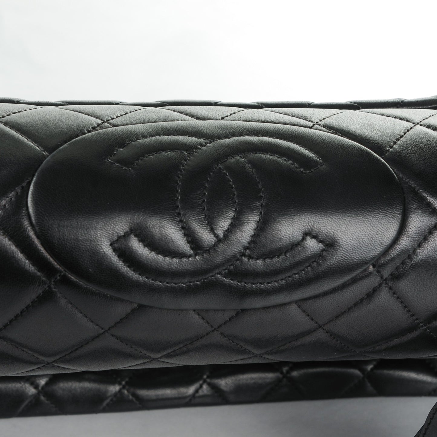 Lambskin Quilted Large Antik Boy Flap Black