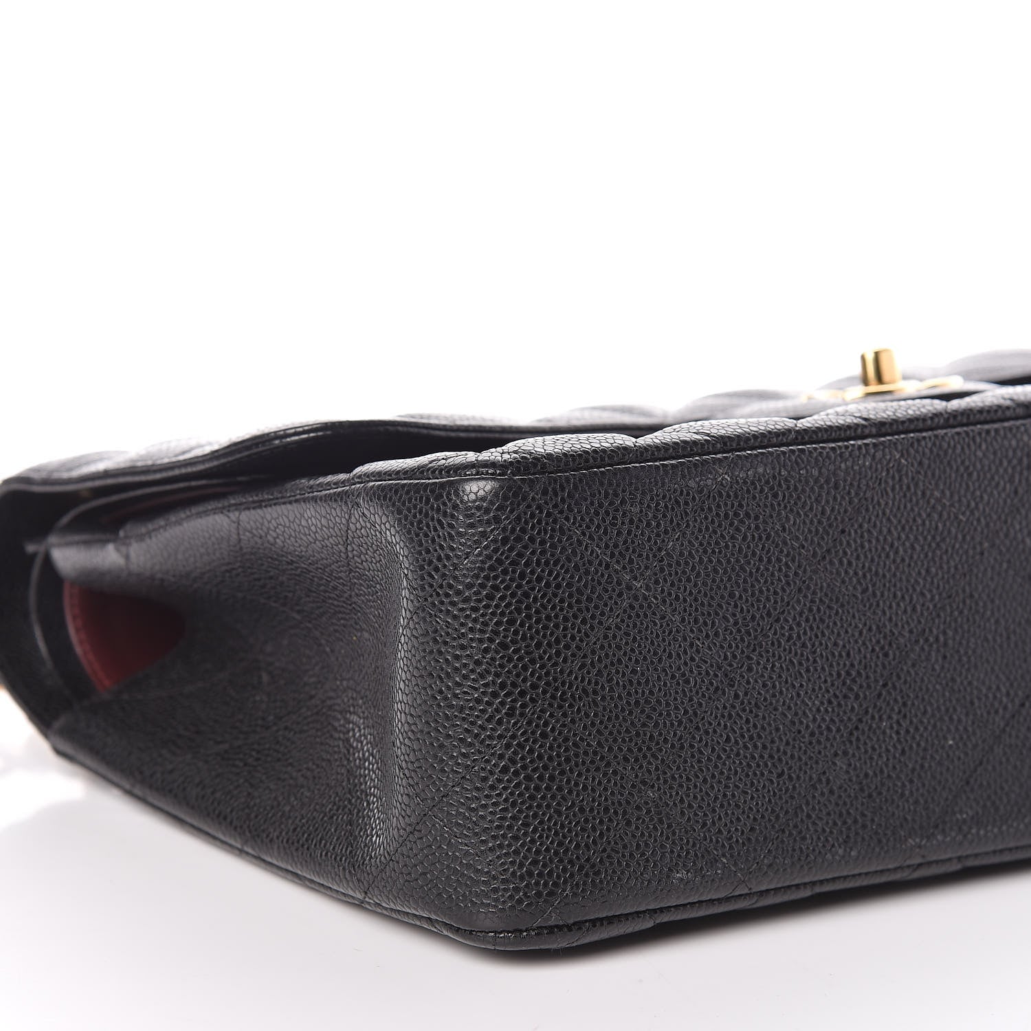 Chanel Caviar Quilted Jumbo Double Flap Black 12 of 17