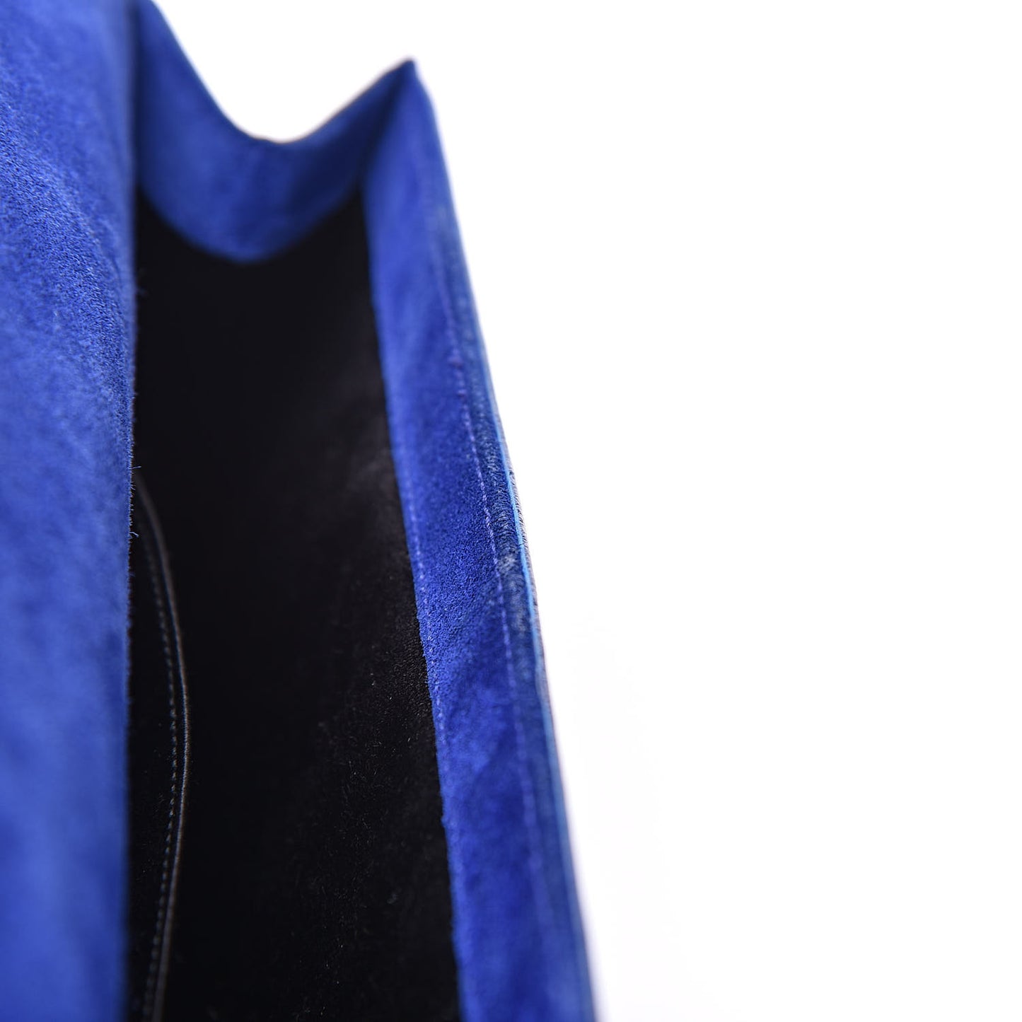 Patent Calfskin Monogram Large Belle De Jour Clutch Royal Blue