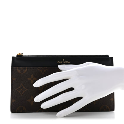 Louis Vuitton Monogram Slim Purse Black 2 of 8