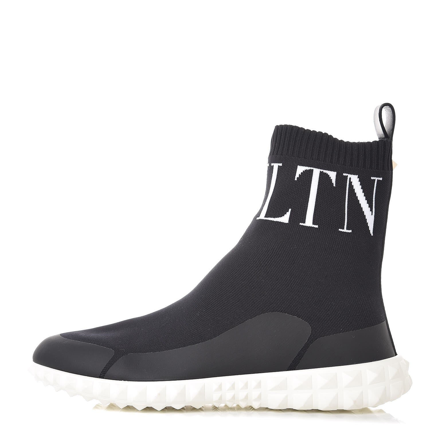 Valentino Garavani Stretch Knit VLTN Sock Sneakers 36 Black 1 of 7