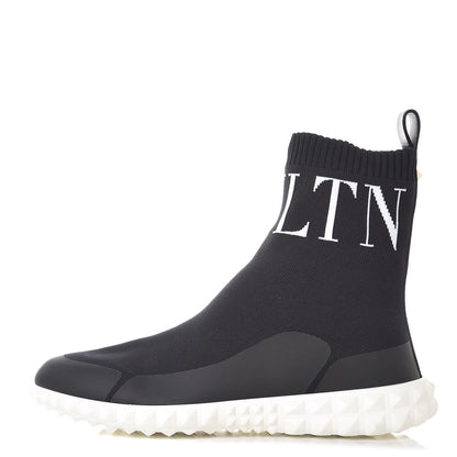 Valentino Garavani Stretch Knit VLTN Sock Sneakers 36 Black 1 of 7