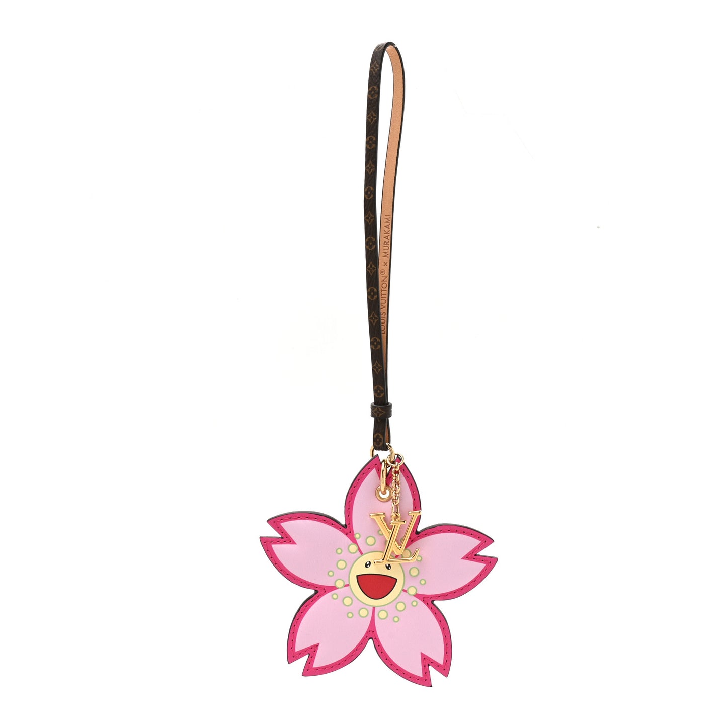 LV X TM Cherry Blossom Bag Charm Pink
