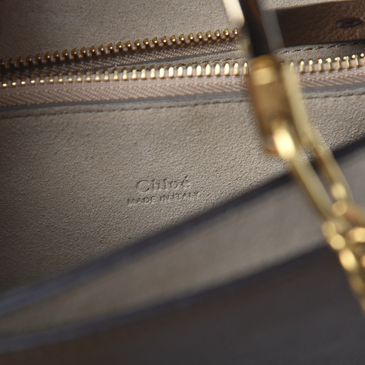Chloe Goatskin Medium Faye Shoulder Bag Woody Khaki 6 of 10