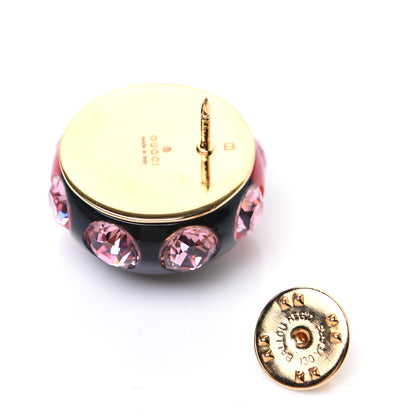 Gucci Resin Strass Vintage Web Stud Pin Red Green 5 of 7