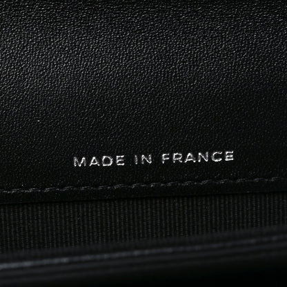 Chanel Lambskin Quilted Flap Card Holder Wallet So Black 7 of 9