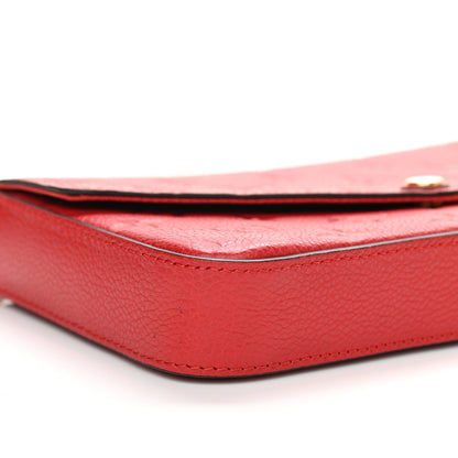 Louis Vuitton Empreinte Pochette Felicie Chain Wallet Cherry 9 of 11