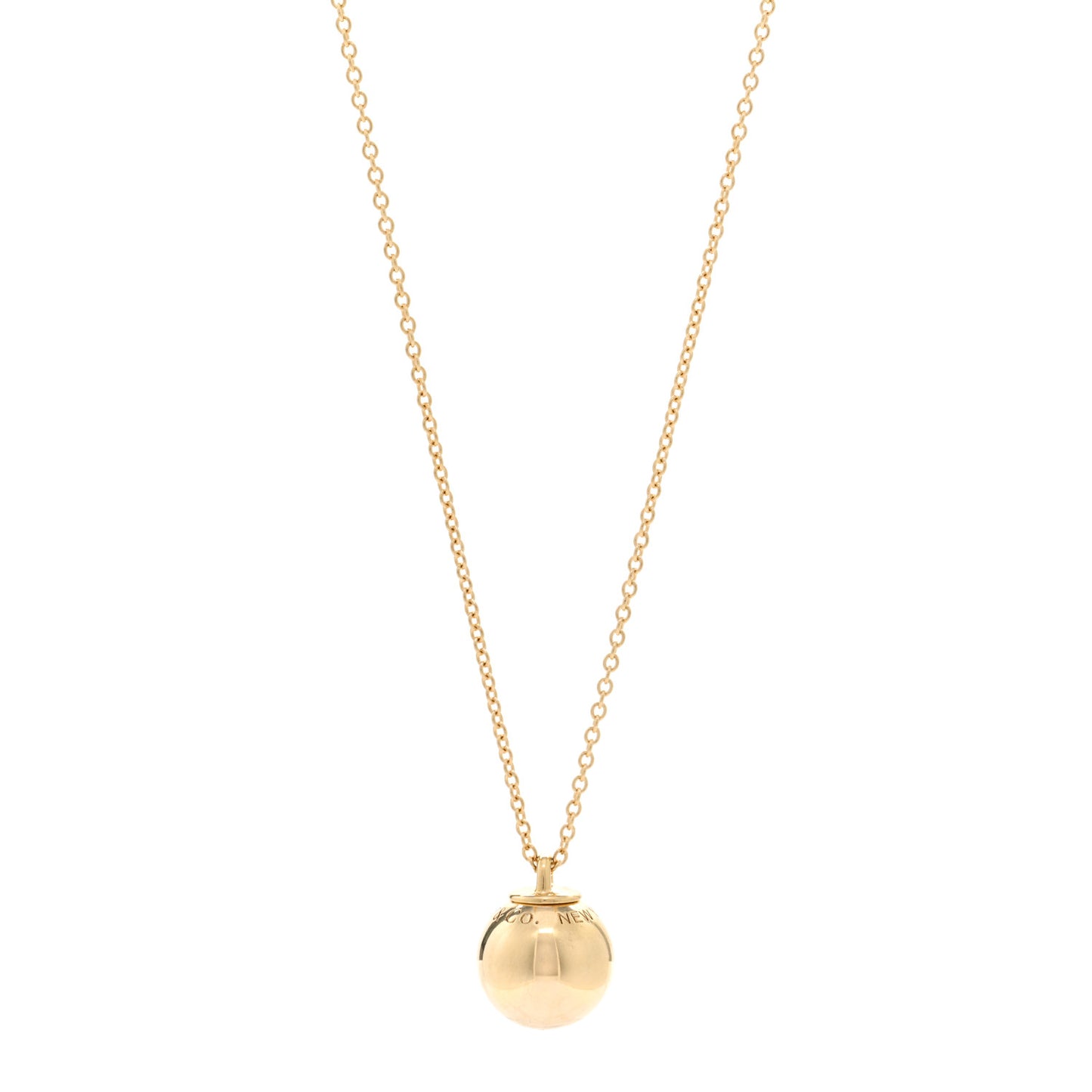 18K Yellow Gold 12.75mm HardWear Ball Pendant Necklace