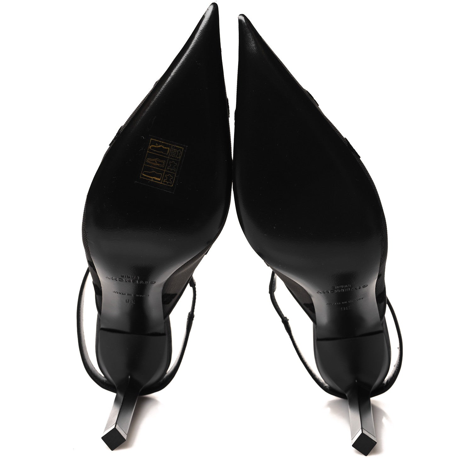 Givenchy Mesh Logo 95mm Slingback Pumps 36 Black 5 of 8