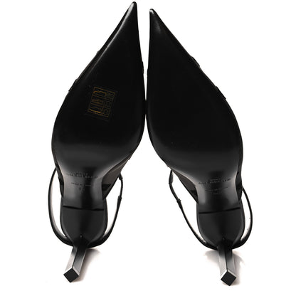 Givenchy Mesh Logo 95mm Slingback Pumps 36 Black 5 of 8