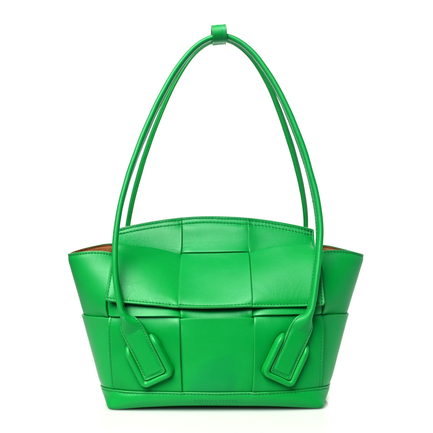 Bottega Veneta French Calfskin Maxi Intrecciato Small Arco Parakeet 1 of 10