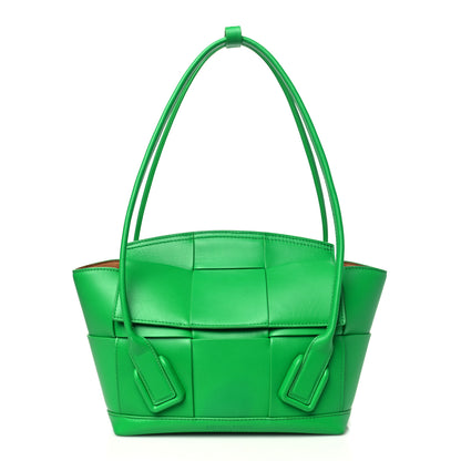 Bottega Veneta French Calfskin Maxi Intrecciato Small Arco Parakeet 1 of 10