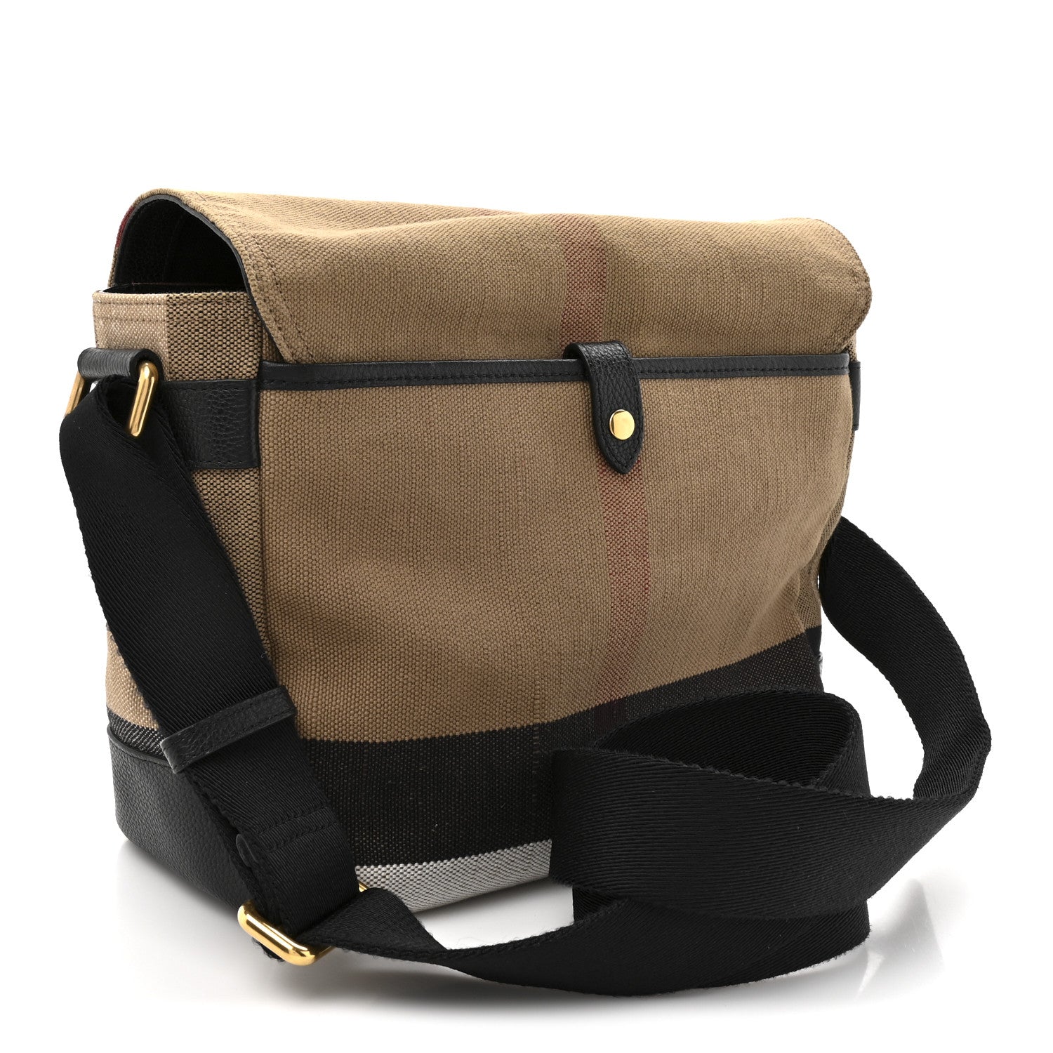 Burberry Canvas Mega Check Small Baildon Messenger Bag Black 3 of 12