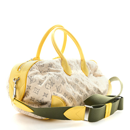 Louis Vuitton Monogram Denim Speedy Round Yellow 3 of 9