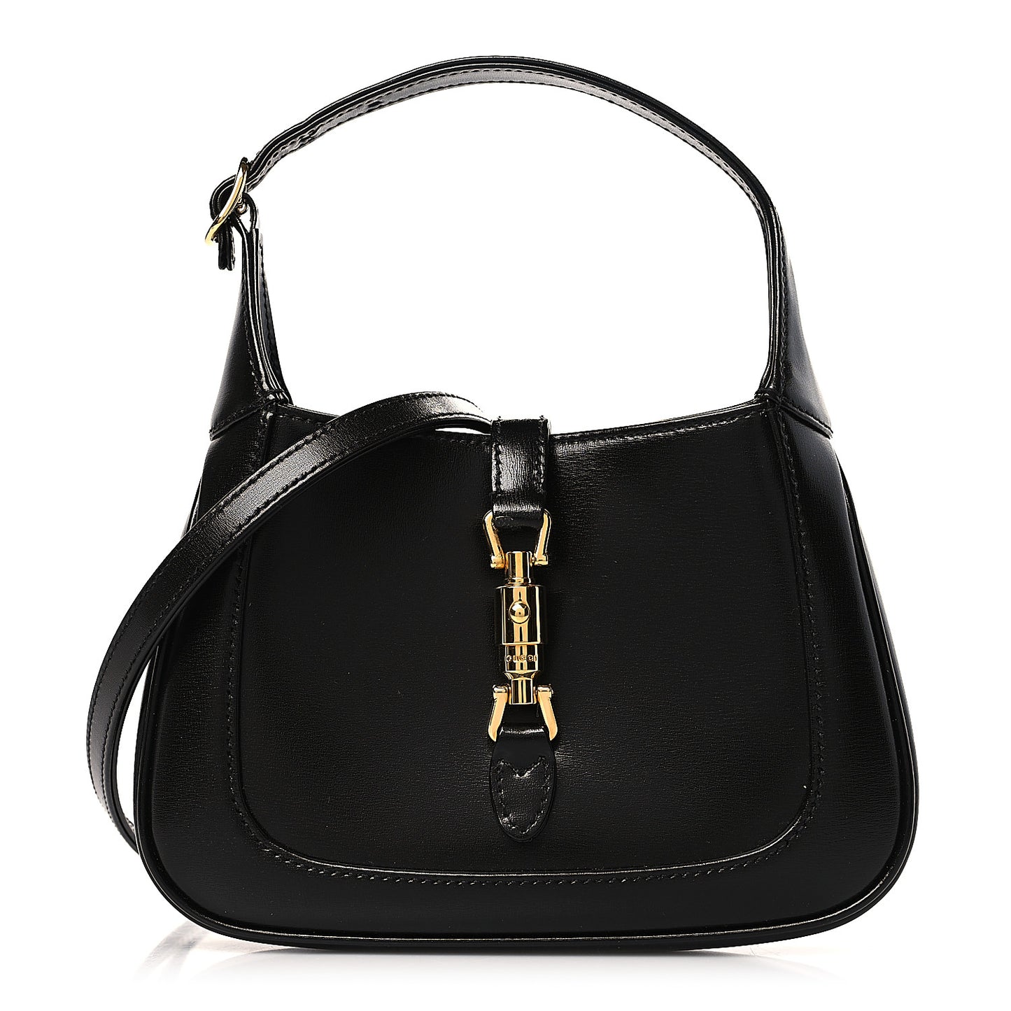 Boarded Dyana Lux Calfskin Mini Jackie 1961 Hobo Black