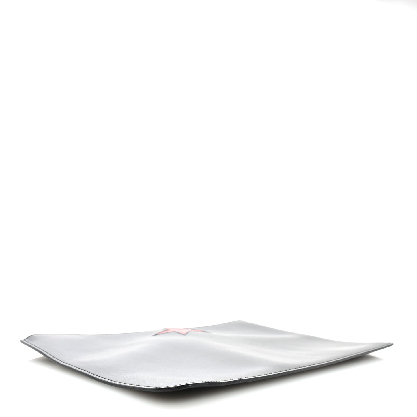 Smooth Calfskin Star Small Zip Pouch Black Red