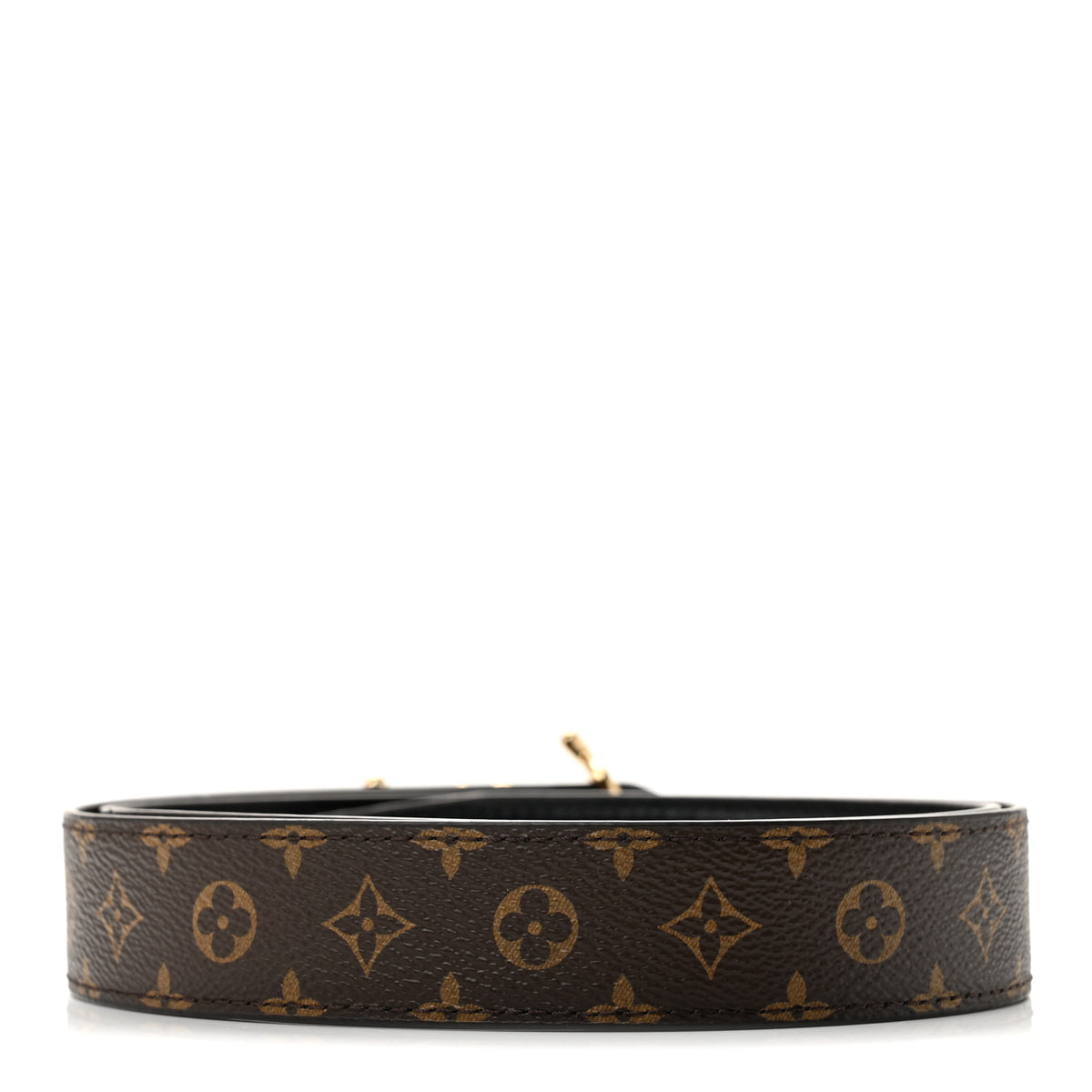 Louis Vuitton Monogram LV Script 30mm Reversible Belt 80 32 Black 2 of 6