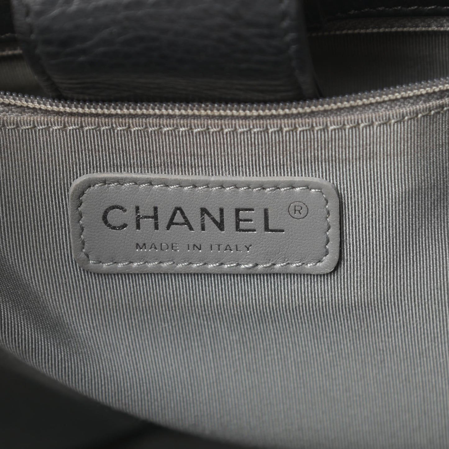 Calfskin Cerf Executive Shopper Tote Black
